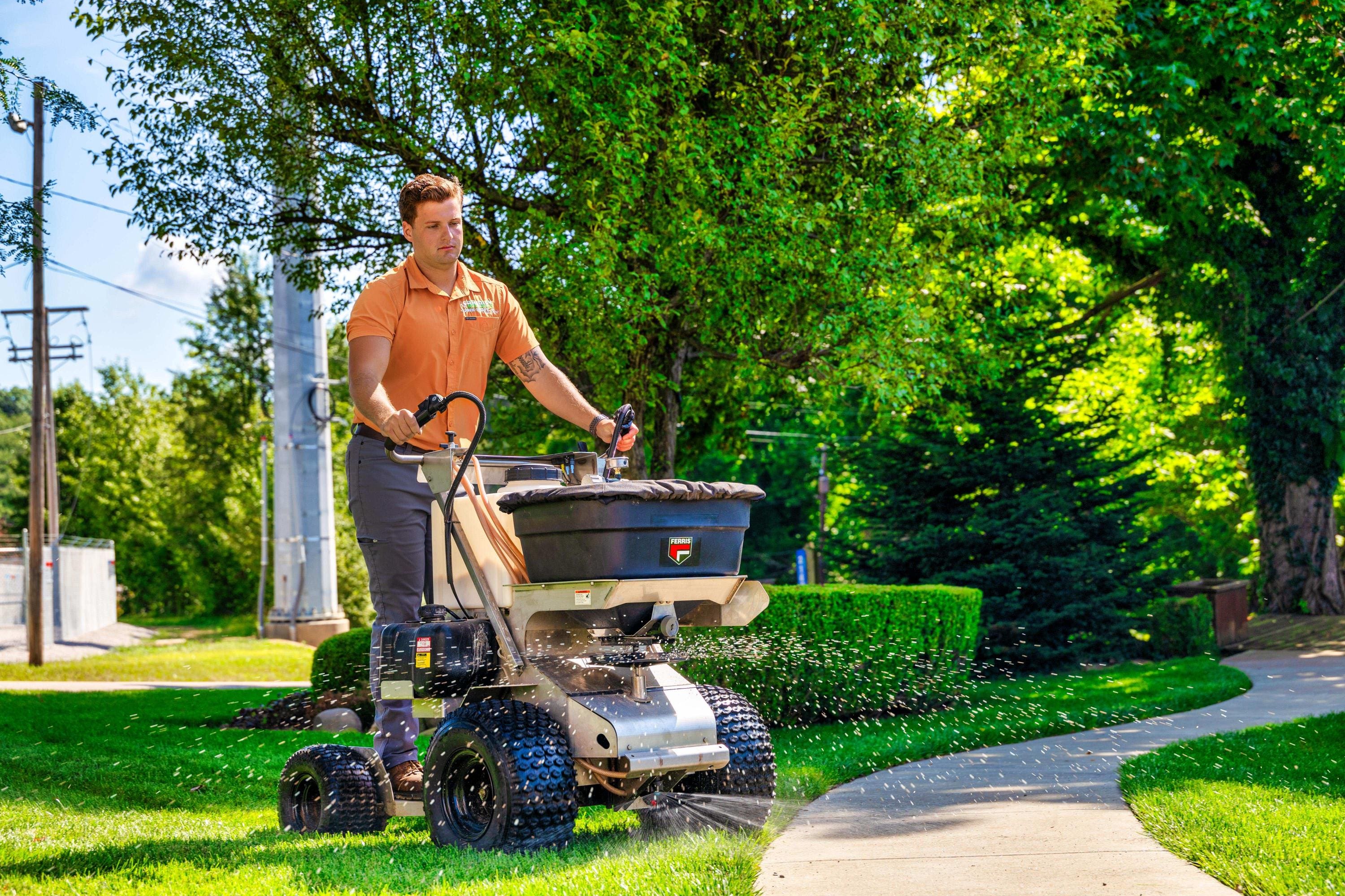 Bradley Lawn-Scape on the job
